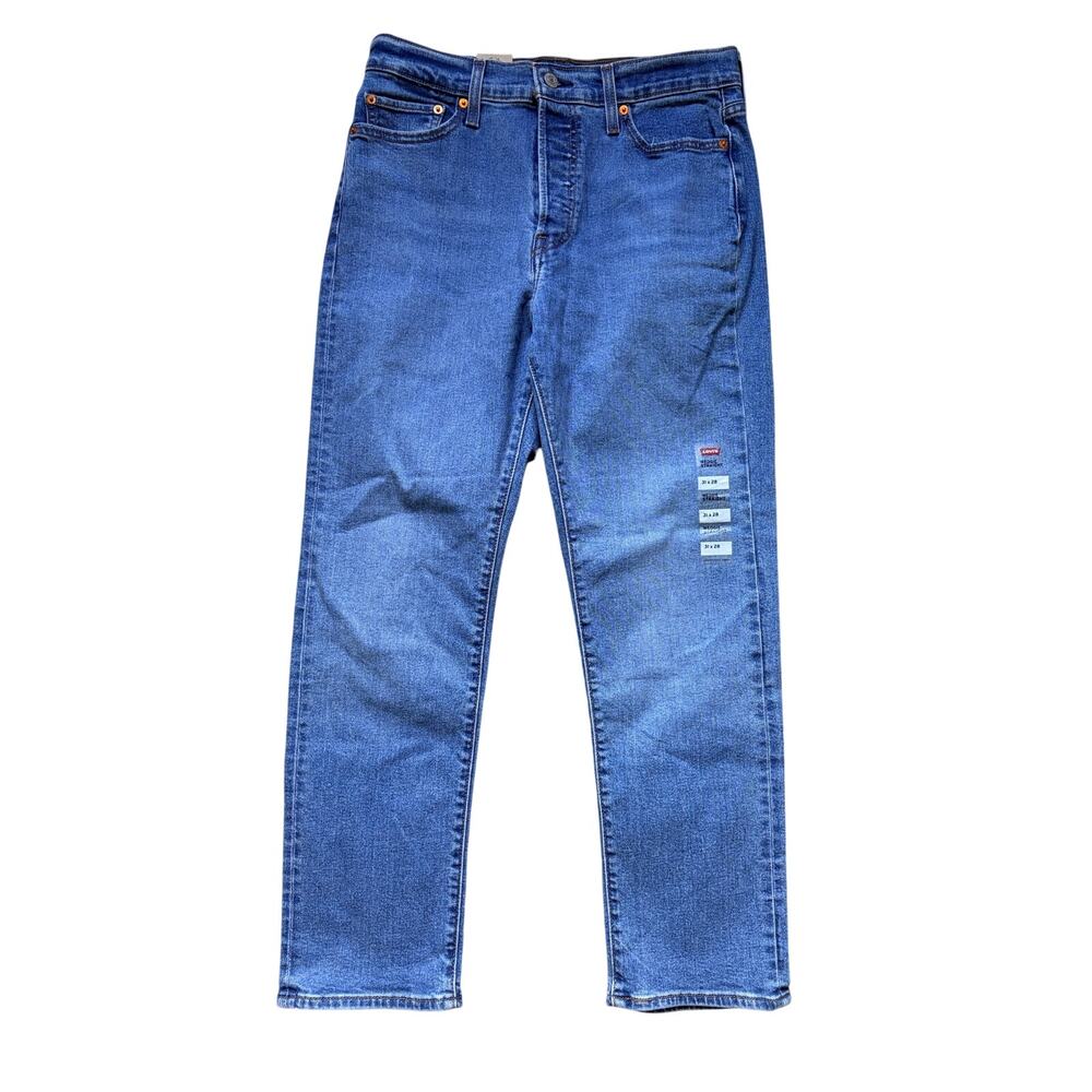 NWT Levi’s Wedgie Straight Jeans Womens 31x28 High Rise Medium Wash